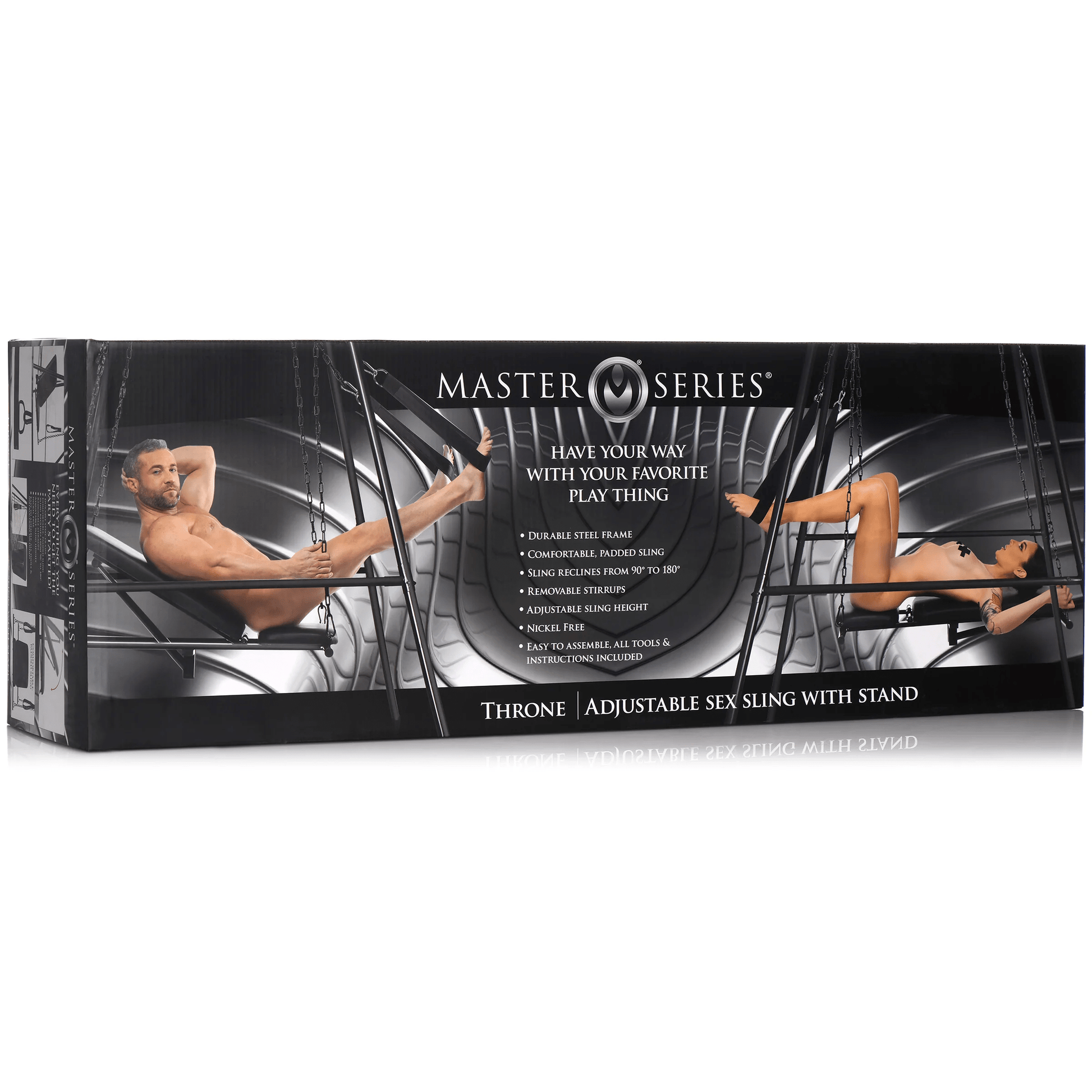 Master Series Sex Furniture Master Series Throne Adjustable Sex Sling With Stand