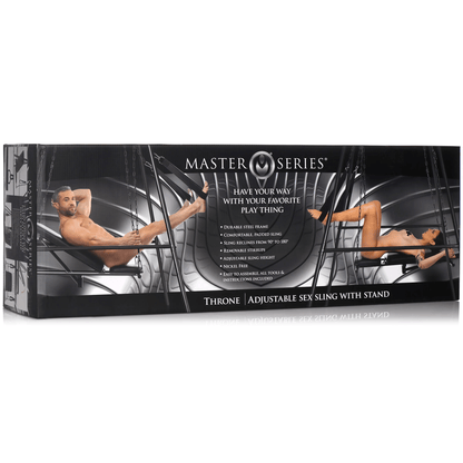 Master Series Sex Furniture Master Series Throne Adjustable Sex Sling With Stand