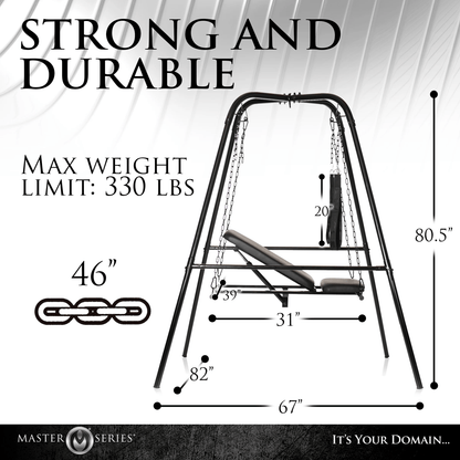 Master Series Sex Furniture Master Series Throne Adjustable Sex Sling With Stand