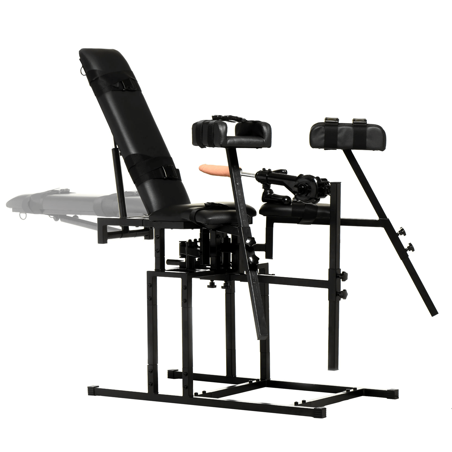 Master Series Sex Furniture Master Series Leg Spreader Obedience Chair With Sex Machine