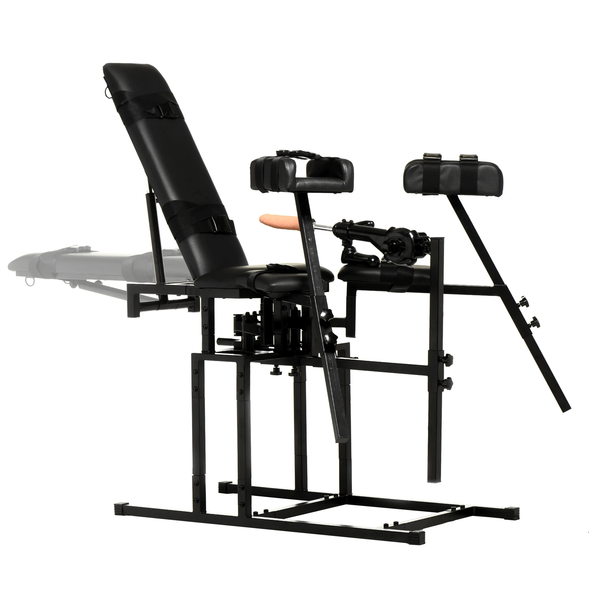 Master Series Sex Furniture Master Series Leg Spreader Obedience Chair With Sex Machine