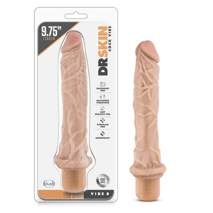 Blush Vibrator Blush Dr. Skin 9.75" Cock Vibe #8
