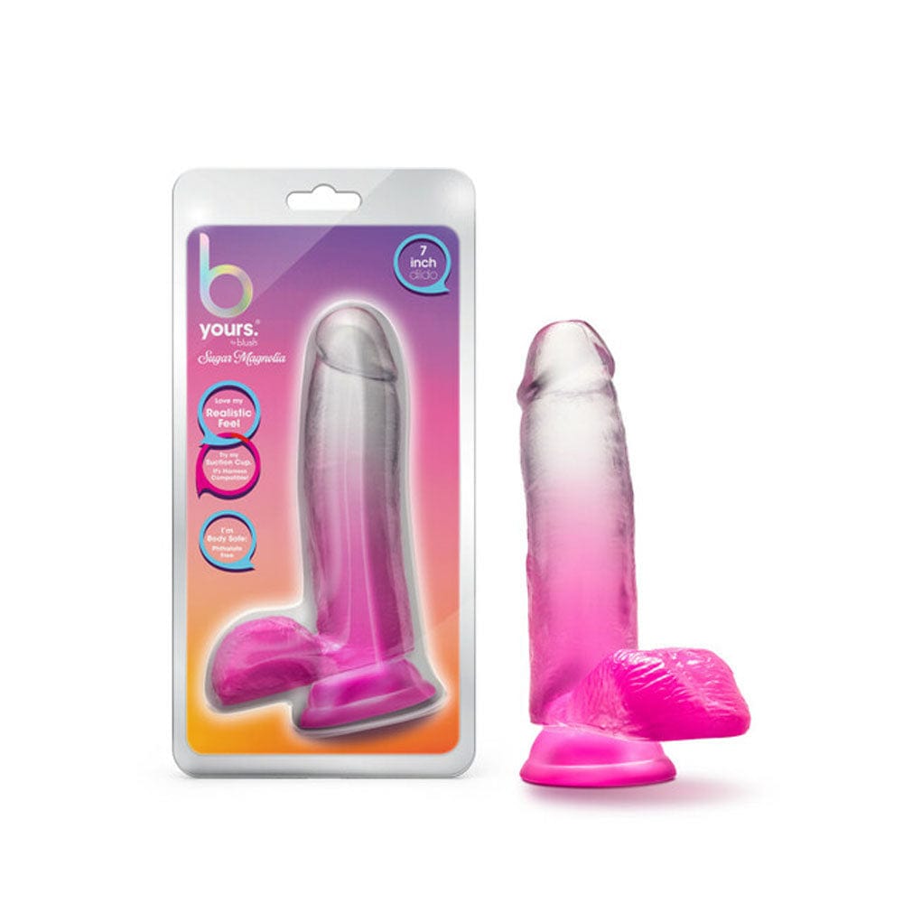 Blush B Yours Sugar Magnolia  7" Dildo Fuchsia