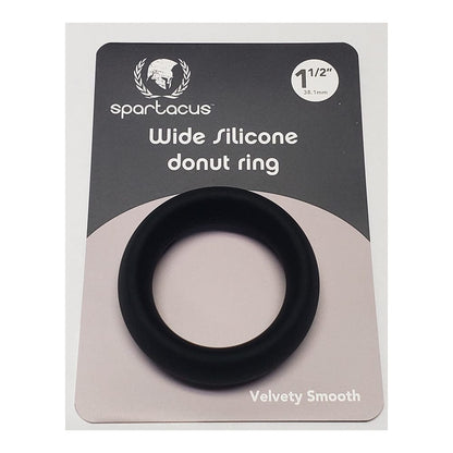 Spartacus Cock Rings Black Spartacus Wide Silicone 1.5" Donut Ring