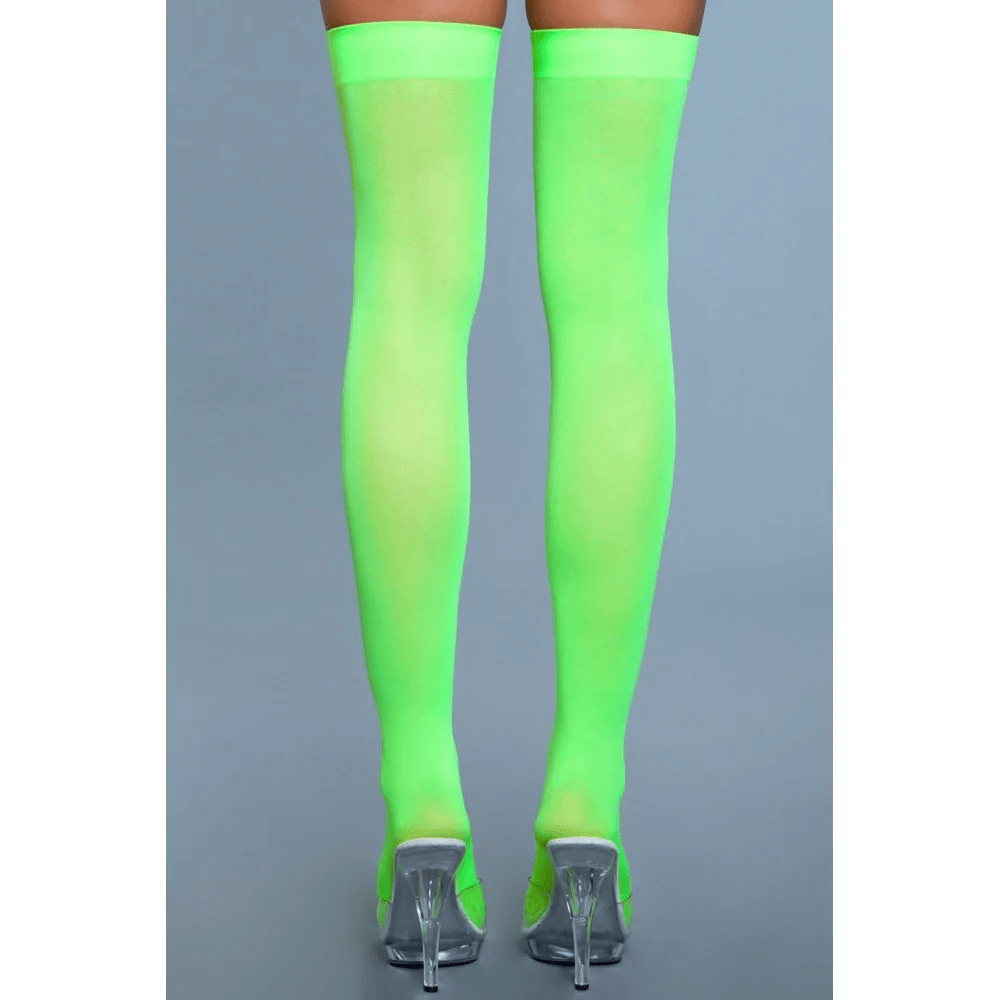 BeWicked Hosiery/Stockings BeWicked Opaque Nylon Thigh Highs