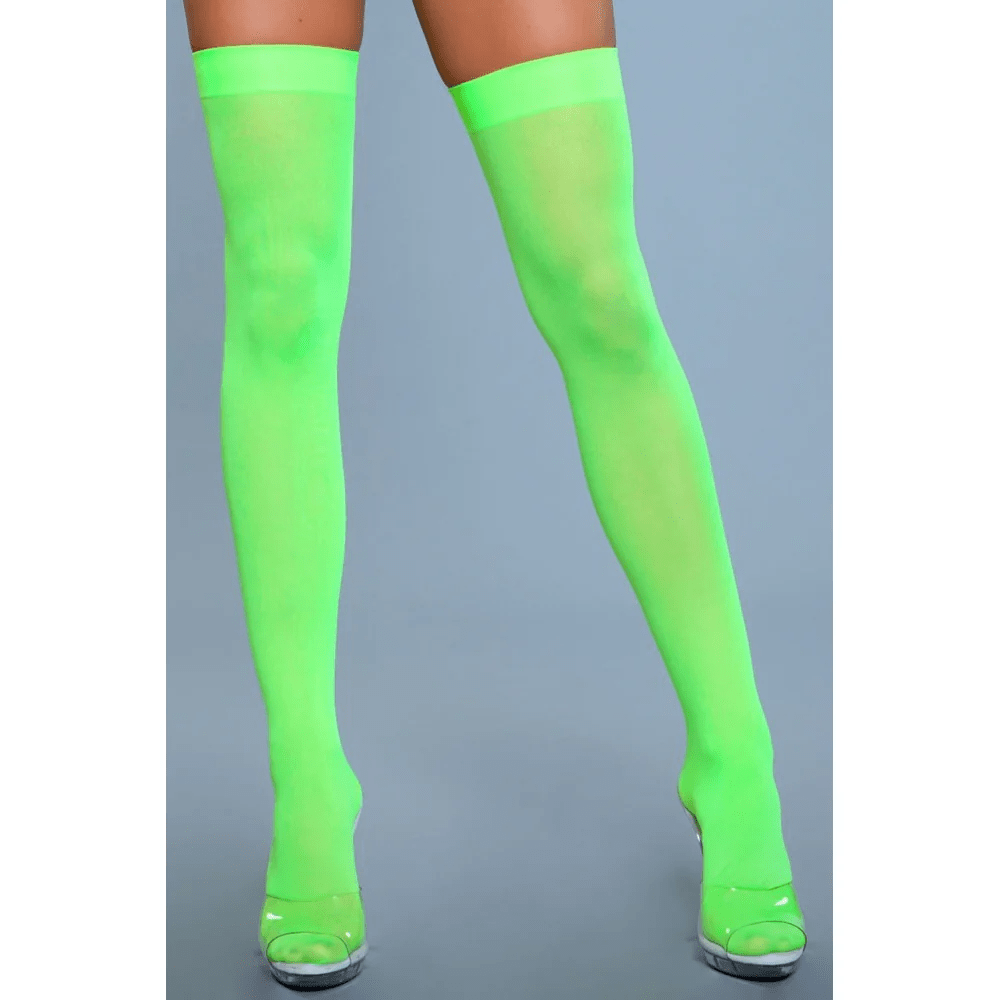 BeWicked Hosiery/Stockings BeWicked Opaque Nylon Thigh Highs