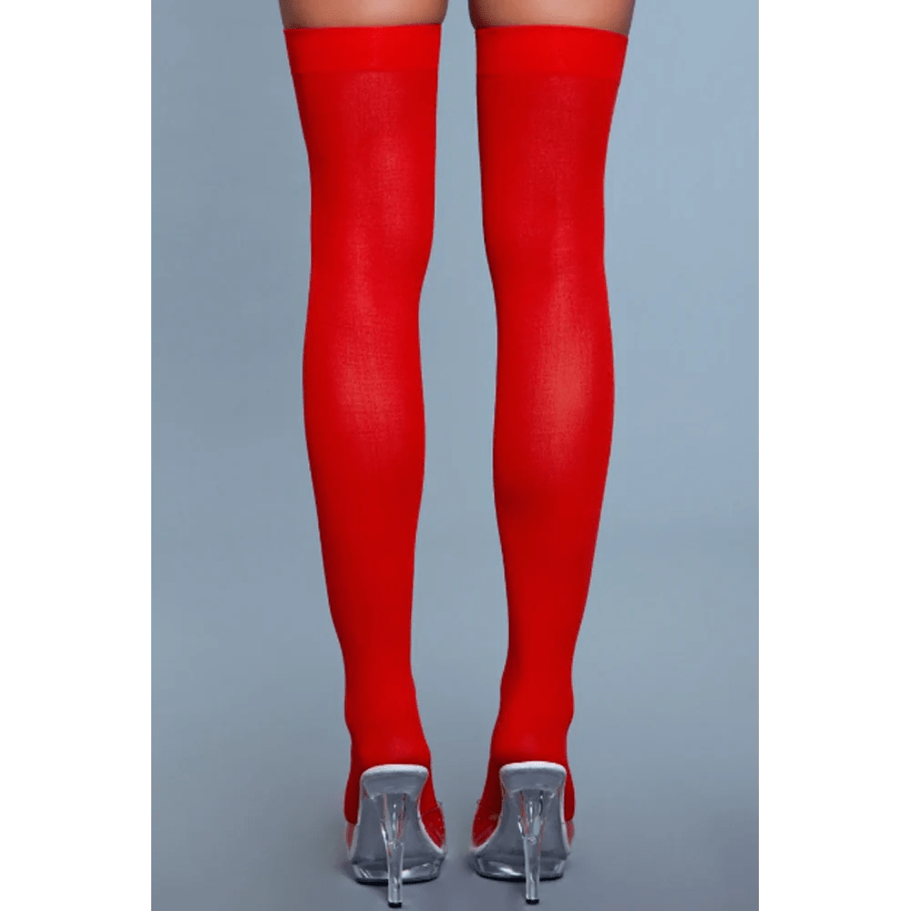 BeWicked Hosiery/Stockings BeWicked Opaque Nylon Thigh Highs
