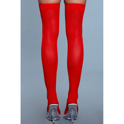 BeWicked Hosiery/Stockings BeWicked Opaque Nylon Thigh Highs