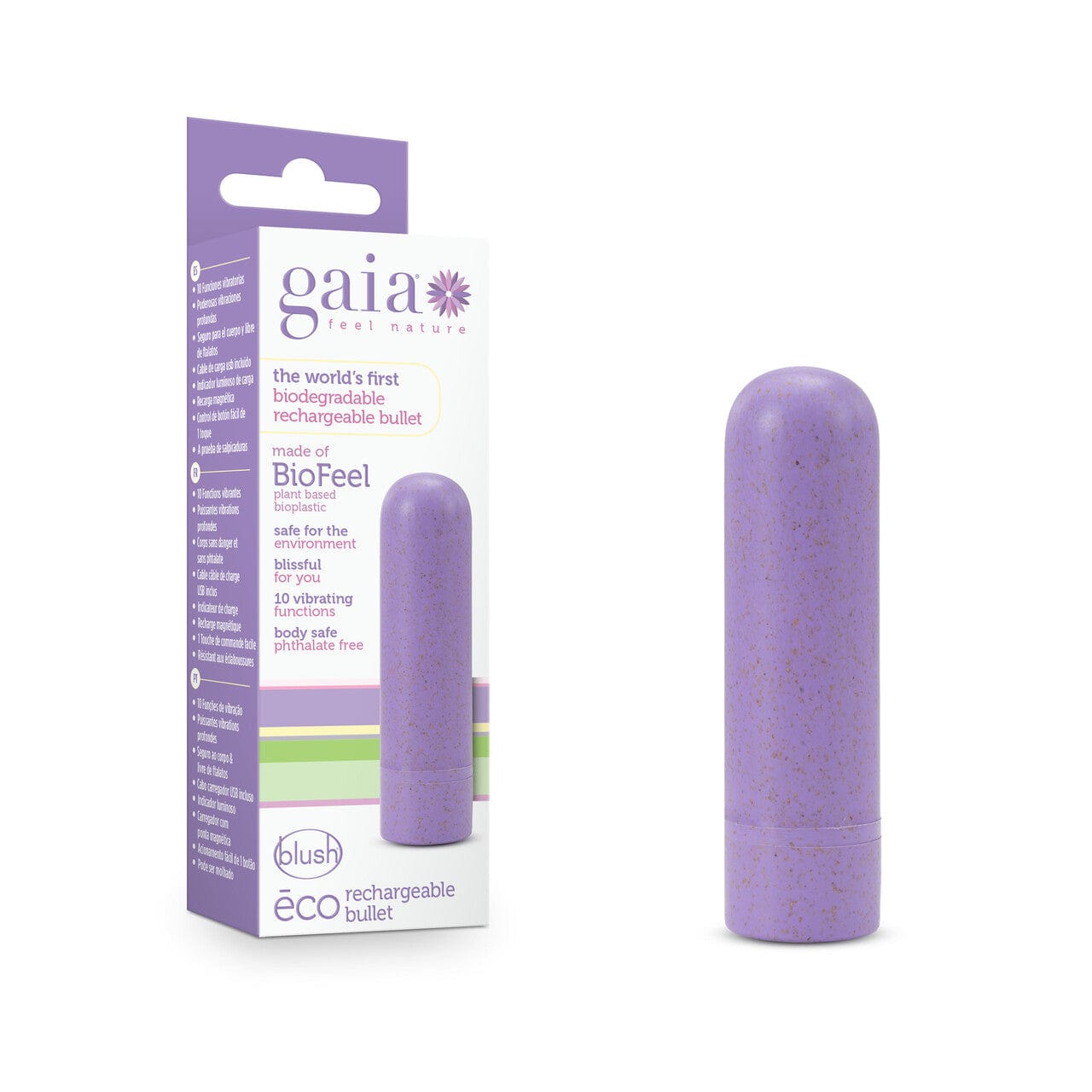 Blush Vibrators Blush Gaia Eco Rechargeable Bullet Lilac