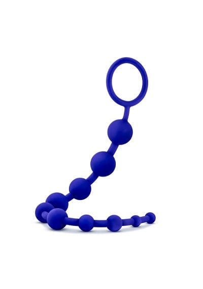 Blush Anal Toys Blush Luxe Indigo Silicone 10 Beads