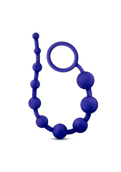 Blush Anal Toys Blush Luxe Indigo Silicone 10 Beads