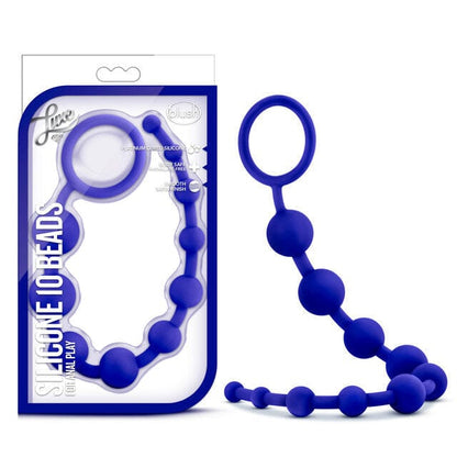 Blush Anal Toys Blush Luxe Indigo Silicone 10 Beads