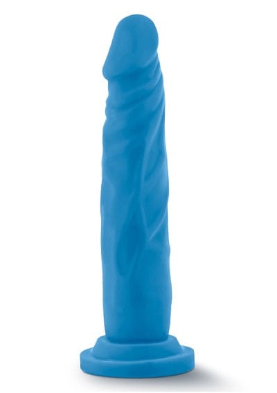Blush Sex Toys Blush Neo Neon Blue 7.5 Inch Dual Density Cock
