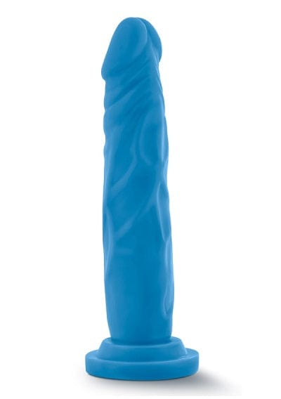Blush Sex Toys Blush Neo Neon Blue 7.5 Inch Dual Density Cock