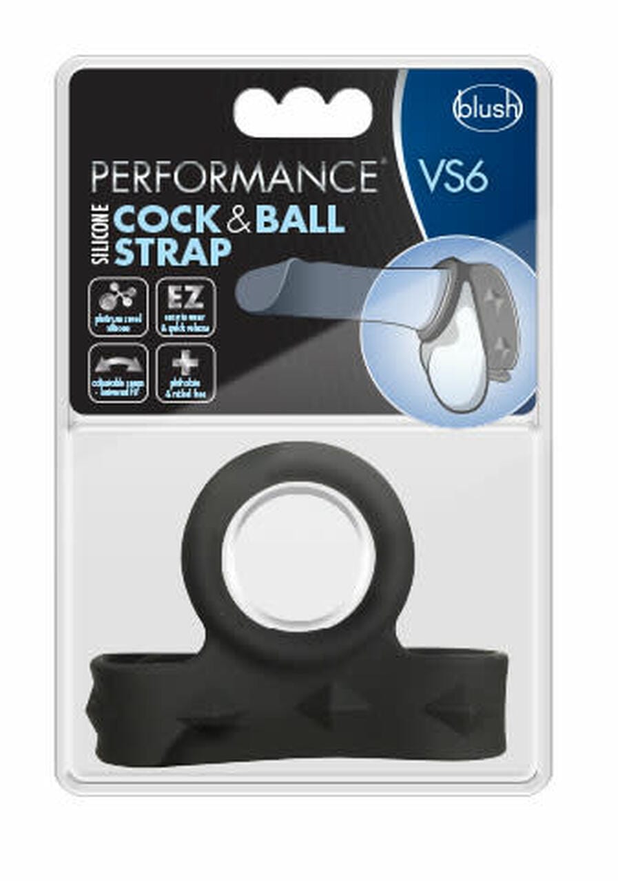 Blush Sex Toys Blush Performance VS6 Silicone Cock & Ball Strap