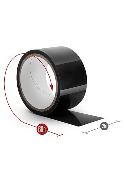 Blush Bondage & Fetish Blush Temptasia Black Bondage Tape 60 Feet