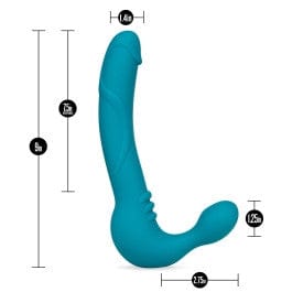 Blush Dildos Blush Temptasia Teal Luna Strapless Silicone Dildo