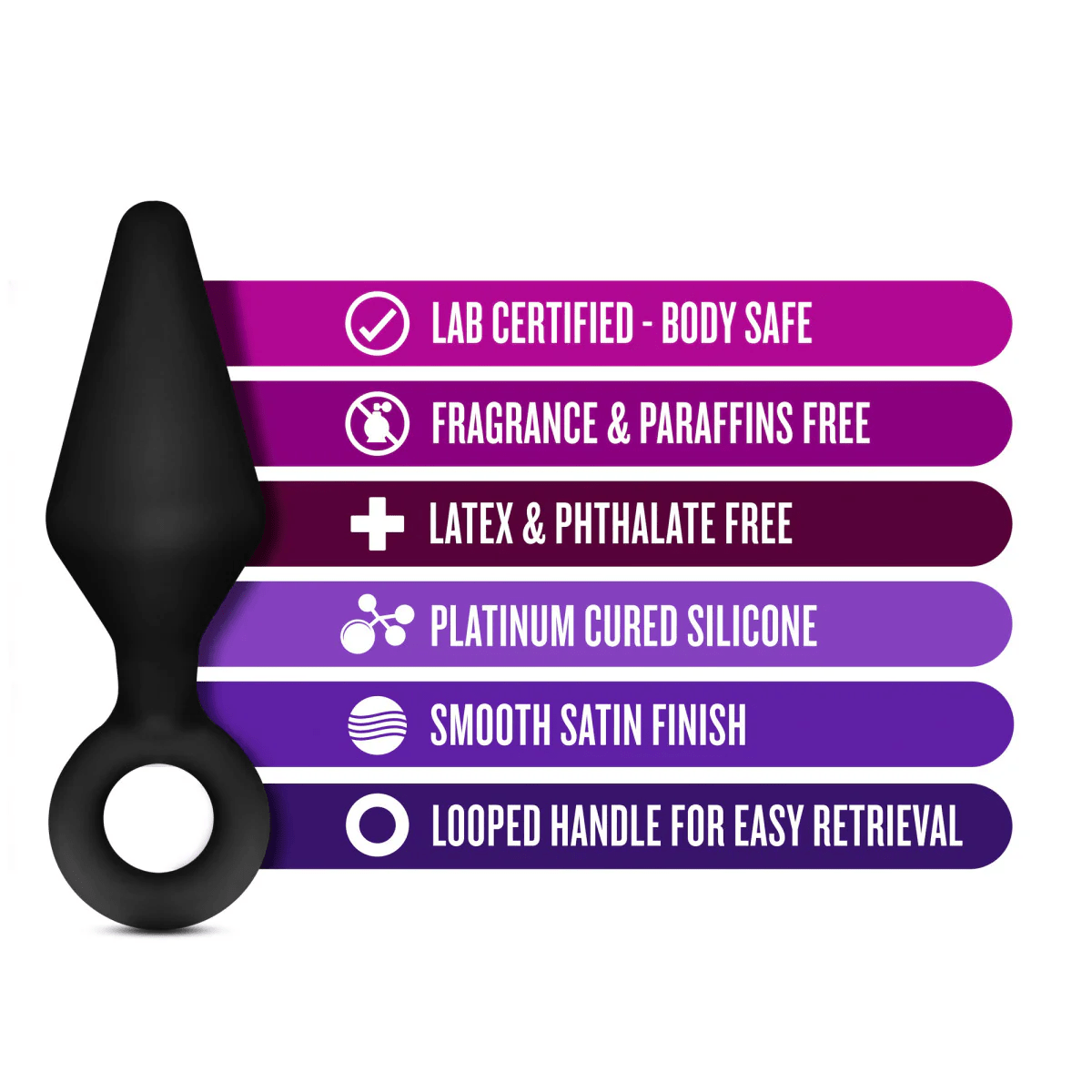 Blush Anal Toys Blush Anal Adventure Silicone Loop Plug Kit