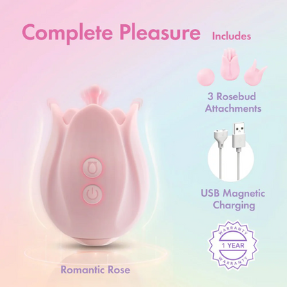 Estimulador de clítoris Blush Play With Me Romantic Rose