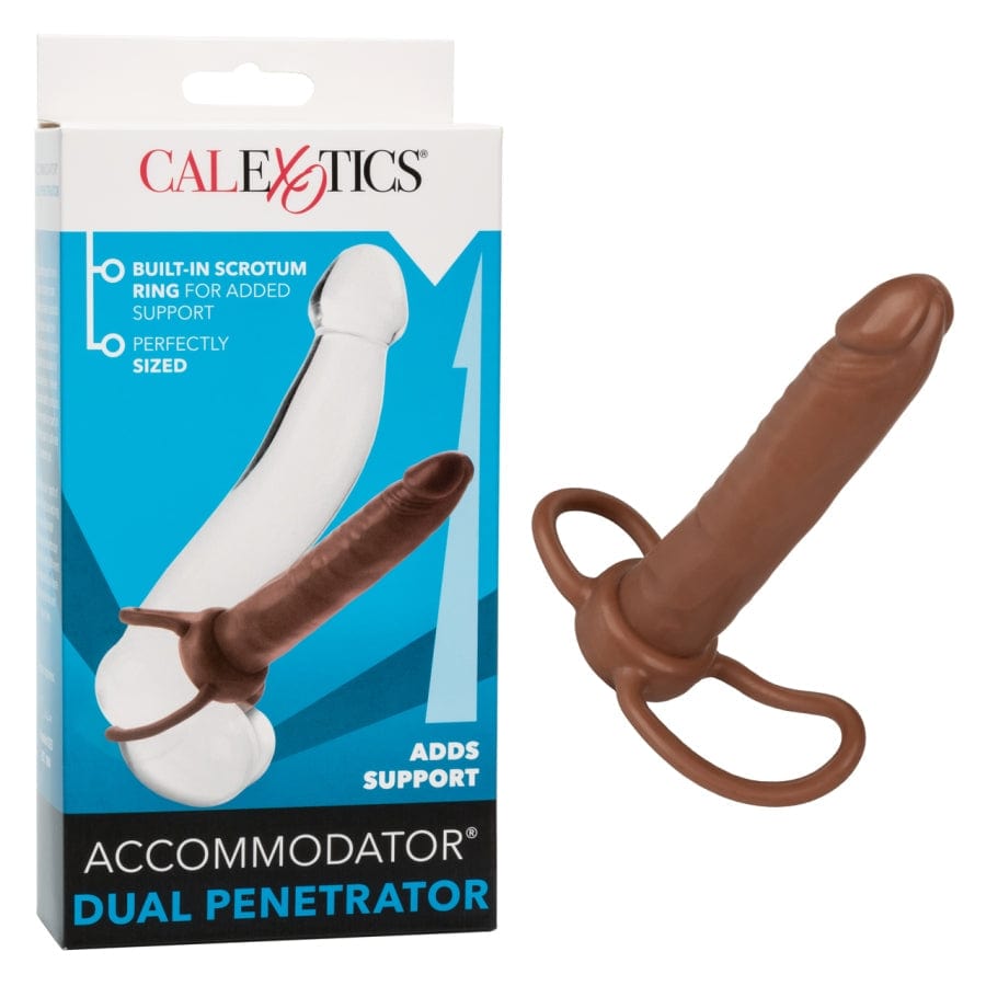 CALEXOTICS Dildos Brown Calexotics Accommodator Dual Penetrator