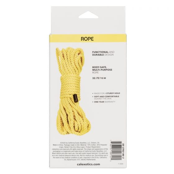 CALEXOTICS Bondage & Fetish Calexotics Boundless Rope Yellow