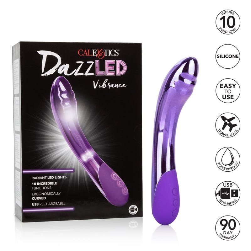 CALEXOTICS Wand Vibrators Calexotics DazzLED Vibrance Wand Purple