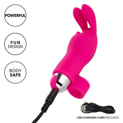 CALEXOTICS Vibrators Calexotics Intimate Play Rechargeable Finger Bunny Pink