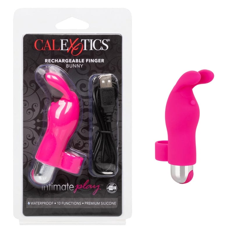 CALEXOTICS Vibrators Calexotics Intimate Play Rechargeable Finger Bunny Pink