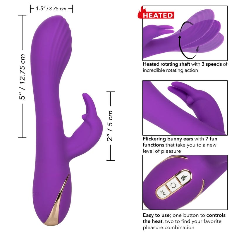 CALEXOTICS Vibrators Calexotics Jack Rabbit Heated Silicone Rotating G Rabbit