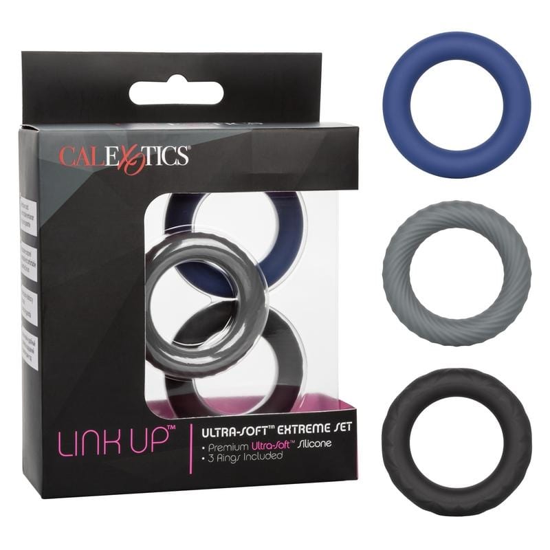 CALEXOTICS Cock Rings Calexotics Link Up Ultra-Soft Extreme Set