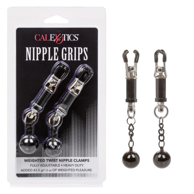 CALEXOTICS Bondage & Fetish Calexotics Nipple Grips Weighted Twist Nipple Clamps