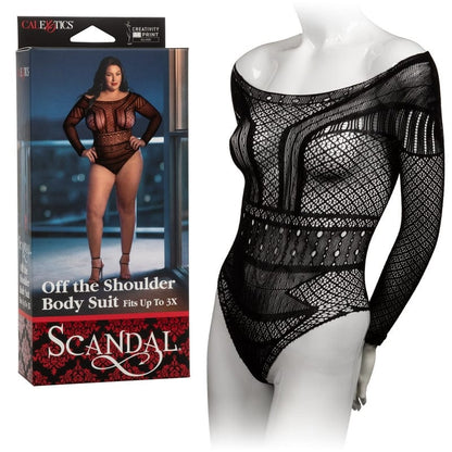 CALEXOTICS Lingerie Calexotics Scandal Off the Shoulder Body Suit Plus Size