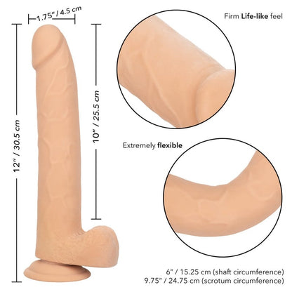 CALEXOTICS Dildos Calexotics Size Queen 10" Dildo Ivory