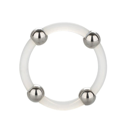 CALEXOTICS Cock Rings Calexotics Steel Beaded Silicone Ring Large