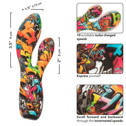 CALEXOTICS Vibrators Calexotics Hype Dual Stim Vibrator