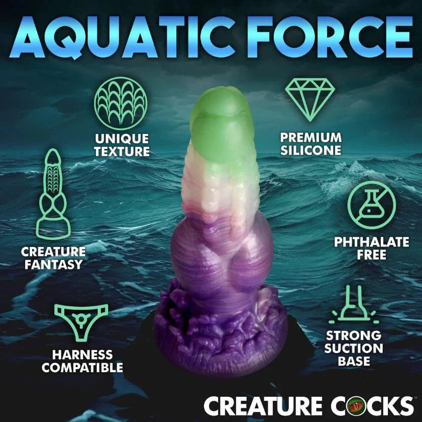 Creature Cocks Creature Cocks Aqua Phoenix Silicone Dildo