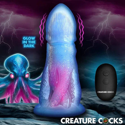 Creature Cocks Creature Cocks Cocktopus Deluxe Glow-in-the-Dark Vibrating Silicone Dildo
