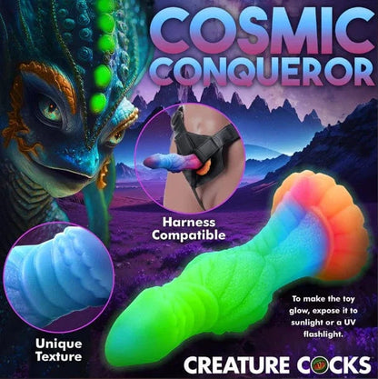 Creature Cocks Creature Cocks Galactic Cock Alien Glow-In-Dark Silicone Dildo