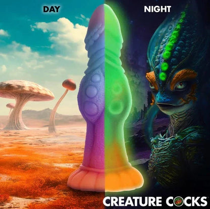 Creature Cocks Creature Cocks Galactic Cock Alien Glow-In-Dark Silicone Dildo