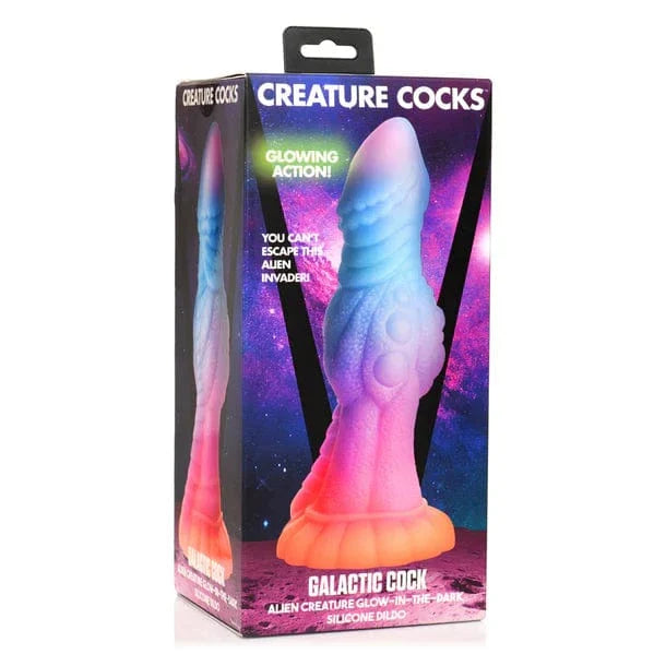 Creature Cocks Creature Cocks Galactic Cock Alien Glow-In-Dark Silicone Dildo