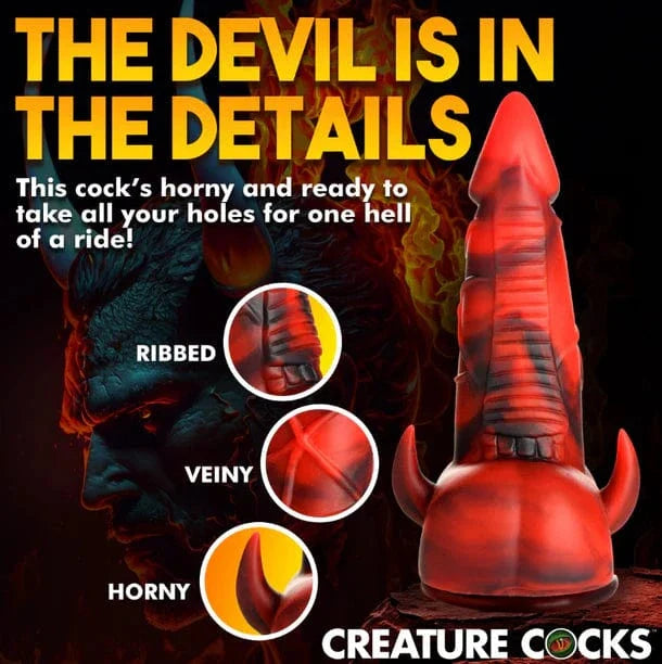 Creature Cocks Creature Cocks Horny Devil Demon Silicone Dildo