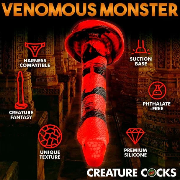 Creature Cocks Creature Cocks King Cobra 14" Long Silicone Dong