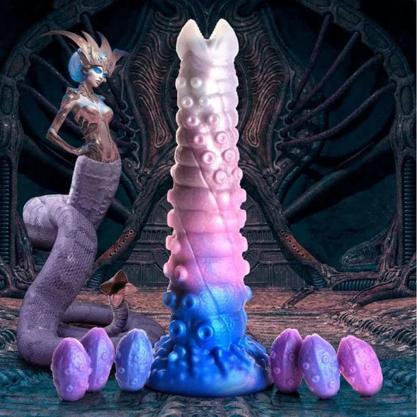 Creature Cocks Creature Cocks Tenta-Queen Ovipositor Large Dildo & Eggs