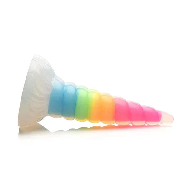 Creature Cocks Creature Cocks Uni-Glow Glow-In-Dark Rainbow Silicone Dildo