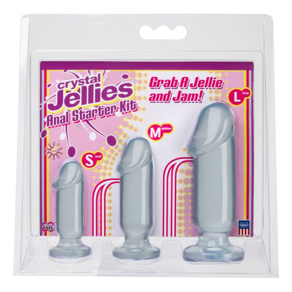 Doc Johnson Anal Toys Doc Johnson Crystal Jellies Anal Starter Kit Clear