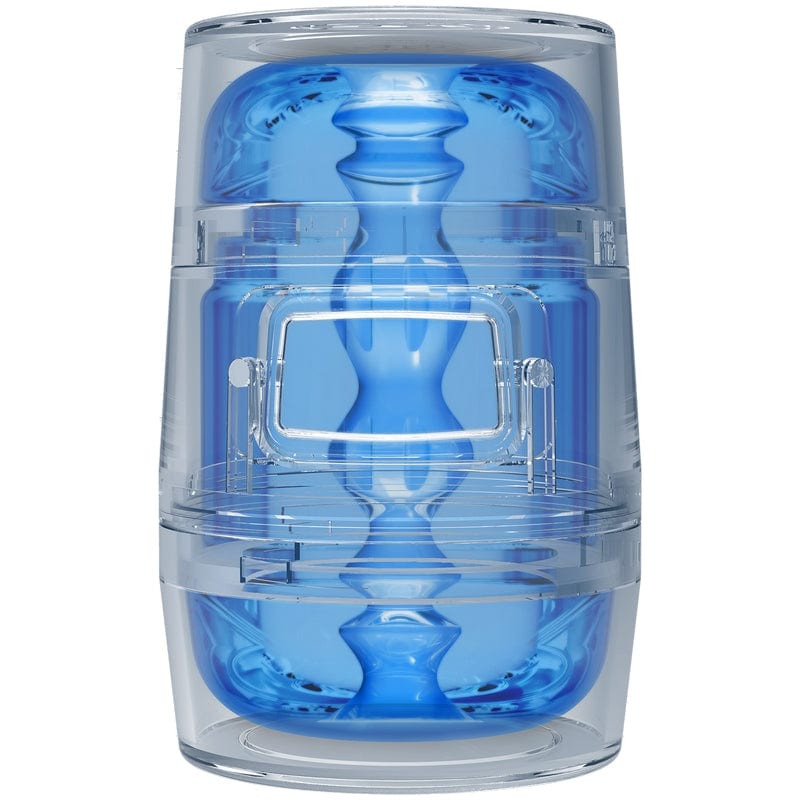 Doc Johnson Male Masturbators Doc Johnson Main Squeeze Pop-Off Optix Crystal Blue