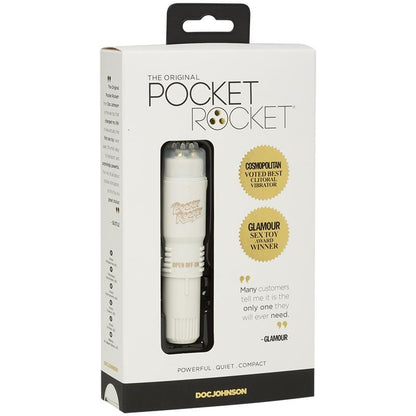 Doc Johnson Vibrators White Doc Johnson Pocket Rocket Mini Vibrator