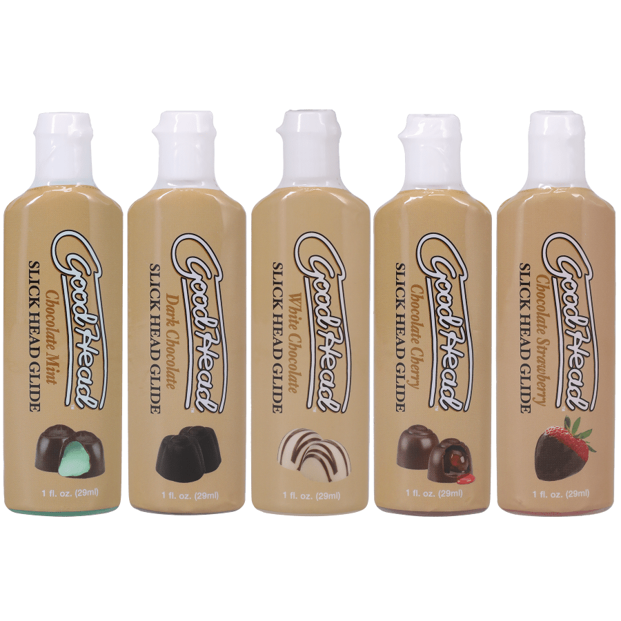 Doc Johnson Lubes & Lotions Doc Johnson Slick Head Glide Chocolates 5 Pack