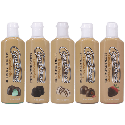 Doc Johnson Lubes & Lotions Doc Johnson Slick Head Glide Chocolates 5 Pack