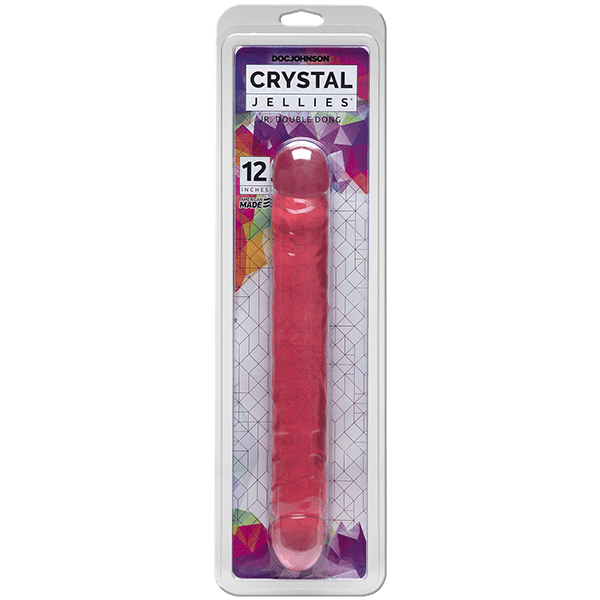 Doc Johnson Dongs & Dildos Doc Johnson 12" Crystal Jellies Jr. Double Dong